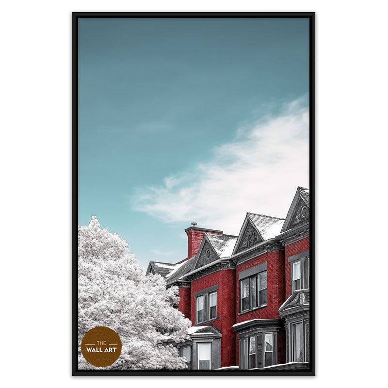 BLOOMMING RED HOUSES I