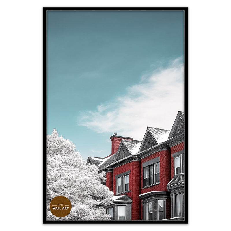 BLOOMMING RED HOUSES I
