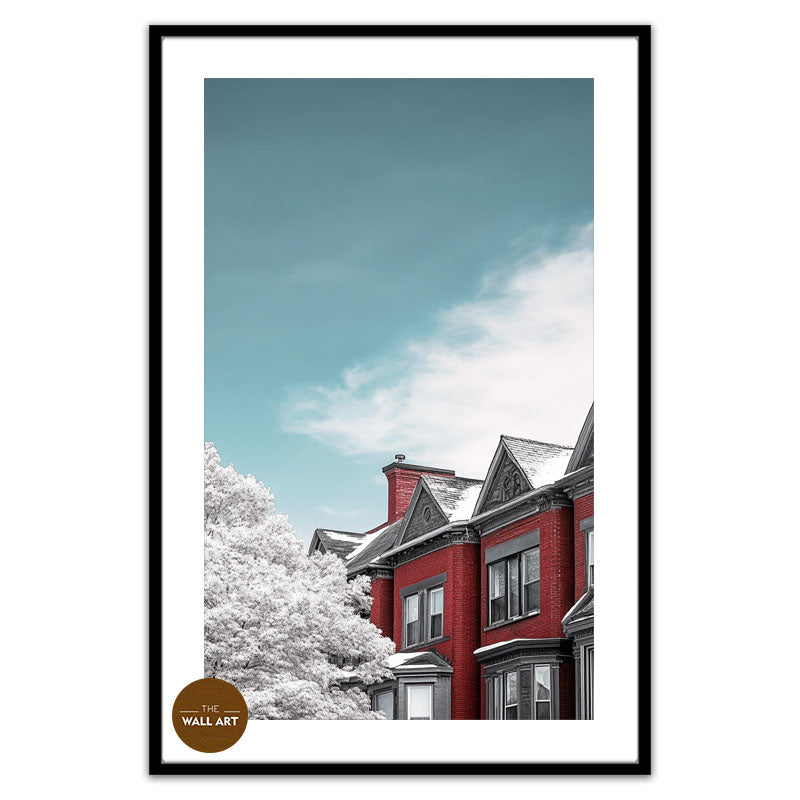 BLOOMMING RED HOUSES I