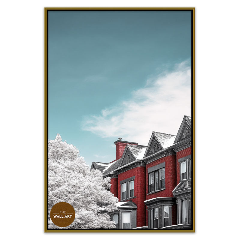 BLOOMMING RED HOUSES I