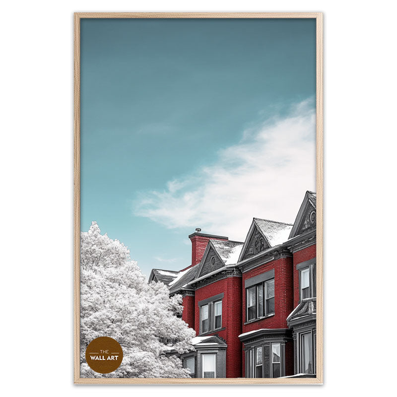 BLOOMMING RED HOUSES I