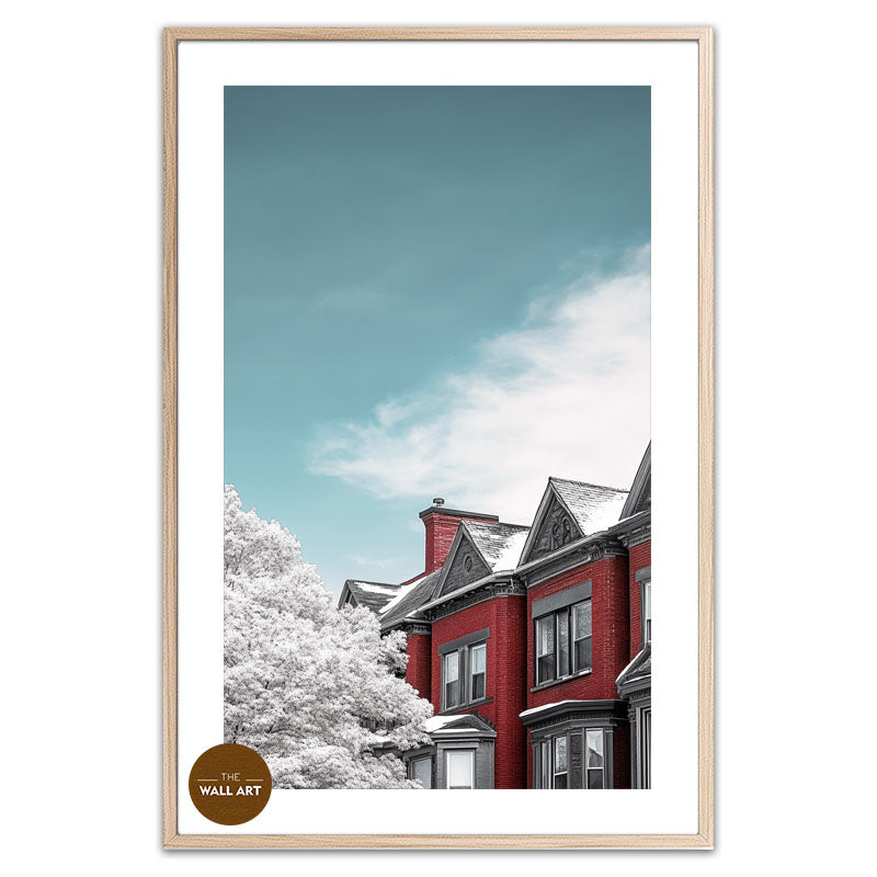 BLOOMMING RED HOUSES I