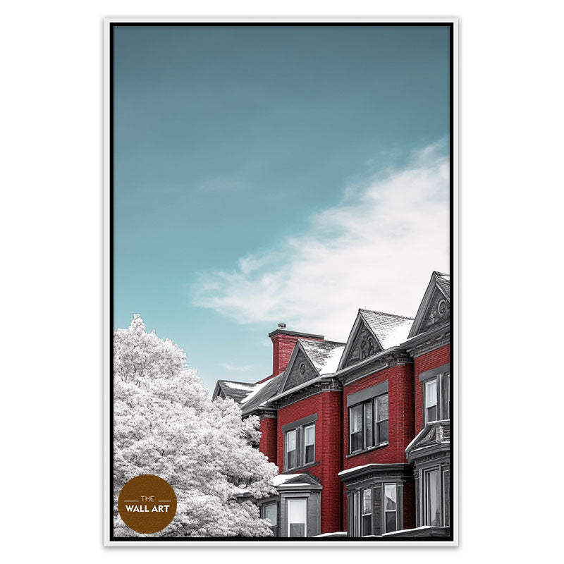 BLOOMMING RED HOUSES I