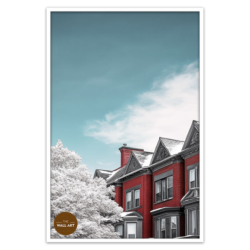 BLOOMMING RED HOUSES I