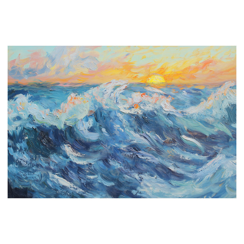 BLUE WAVE IN YELLOW SKY II