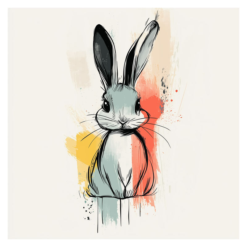 BUNNY ON COLOUR SPLASH II