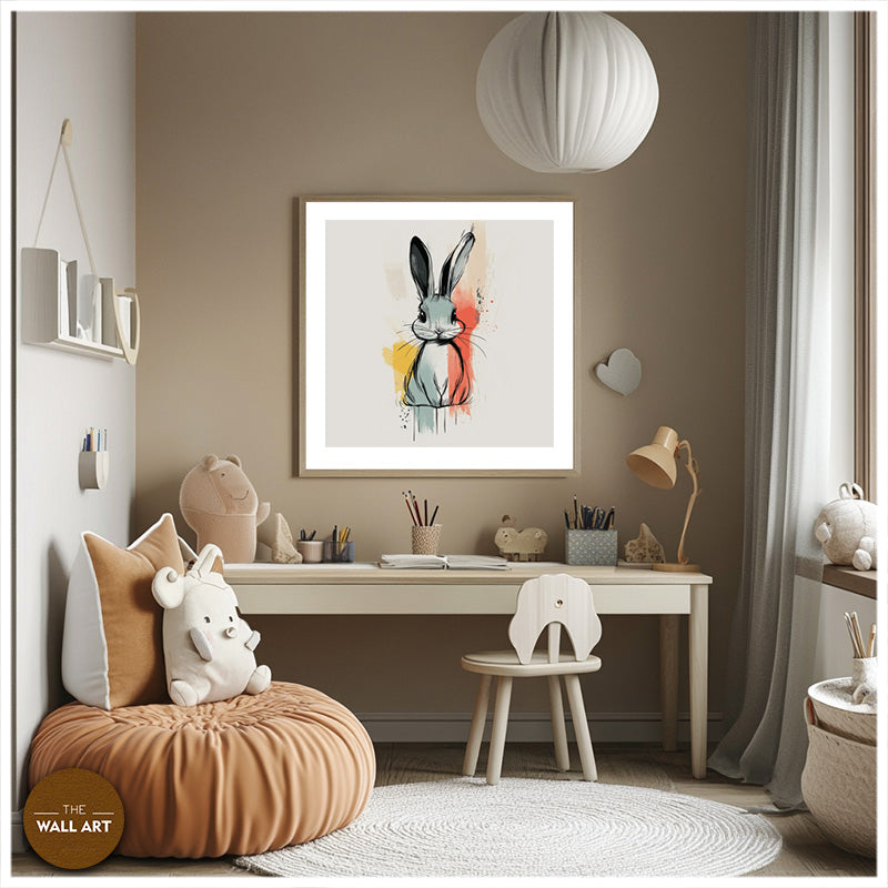 BUNNY ON COLOUR SPLASH II