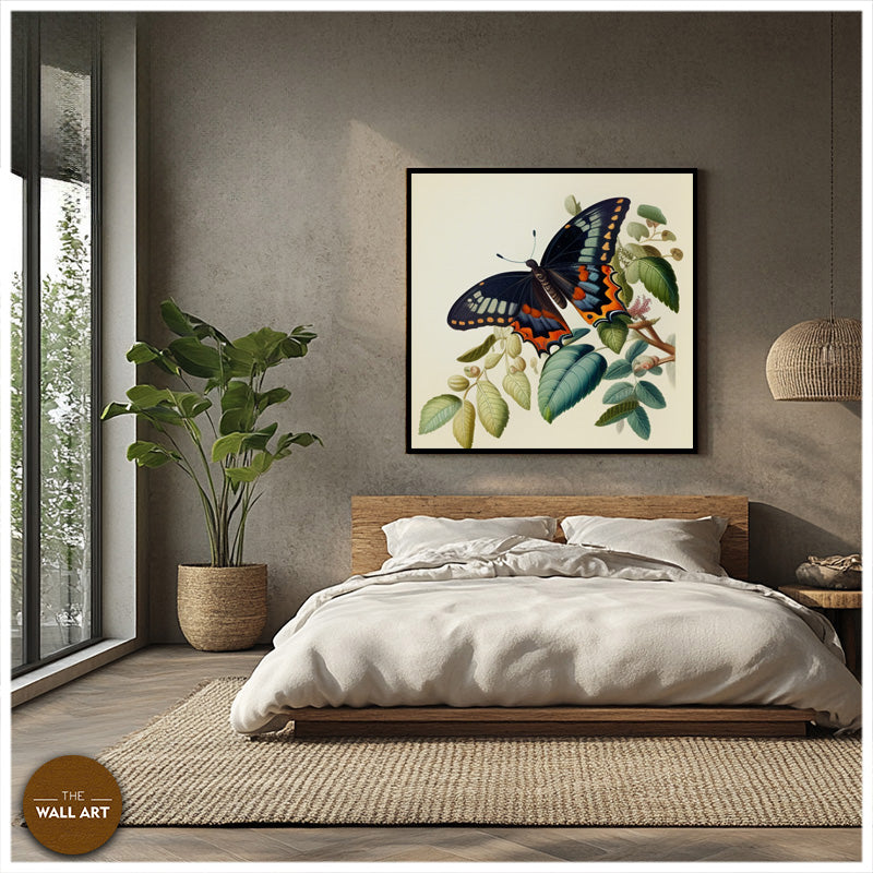 BUTTER FLY ON LEAVES II