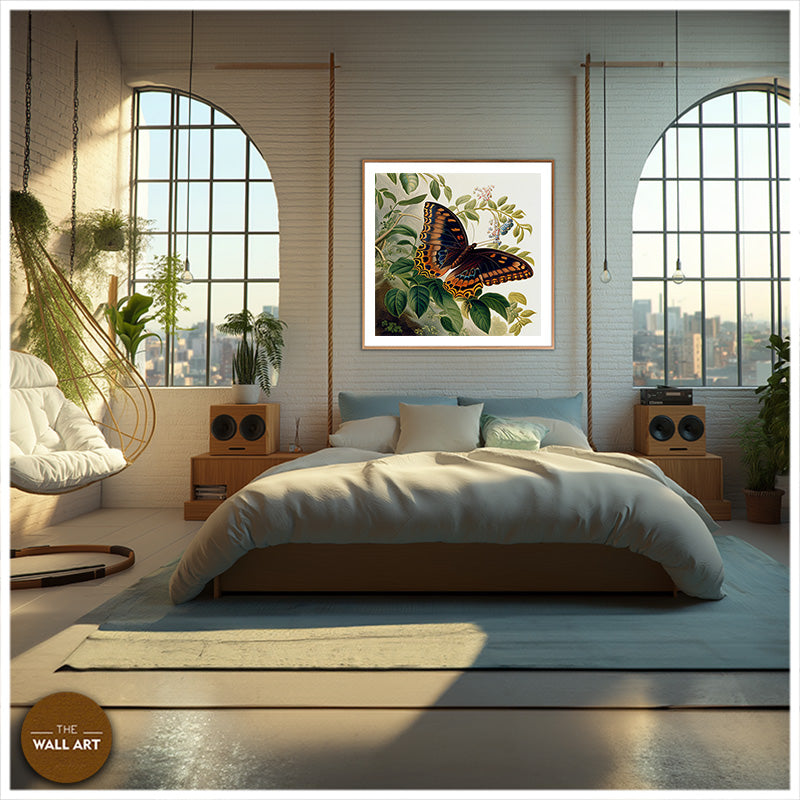 BUTTER FLY ON LEAVES I