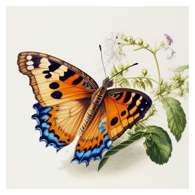 BUTTERFLY ON LEAVES III