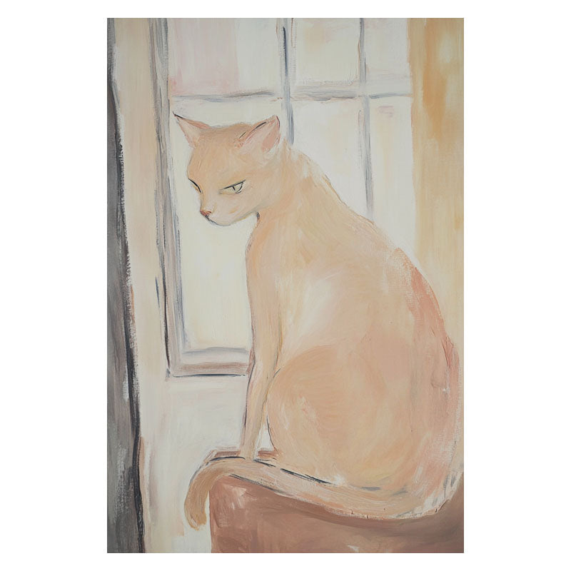CAT ON WINDOW II