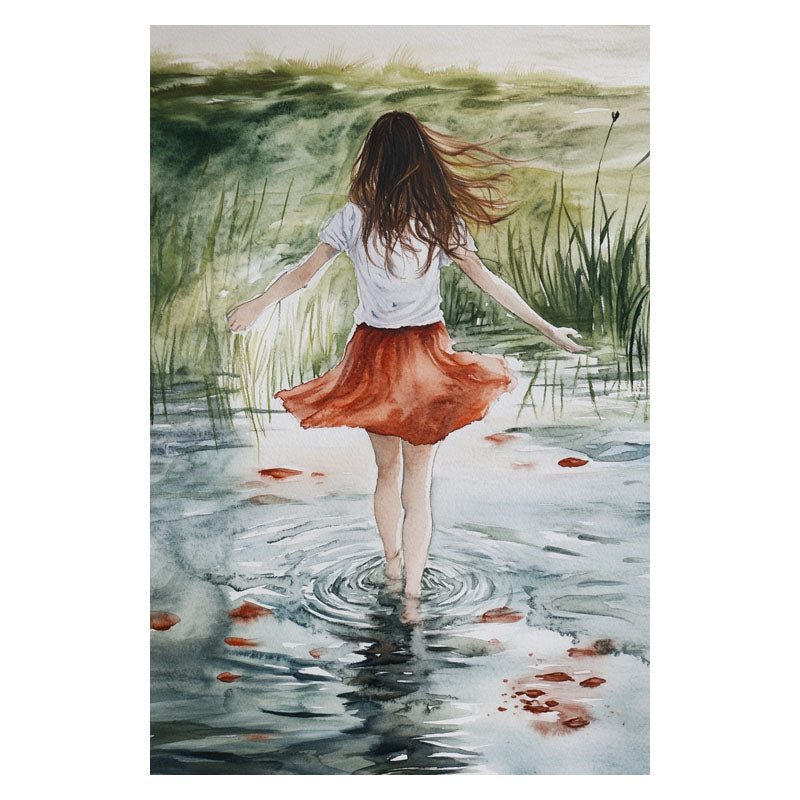 GIRL IN STREAM