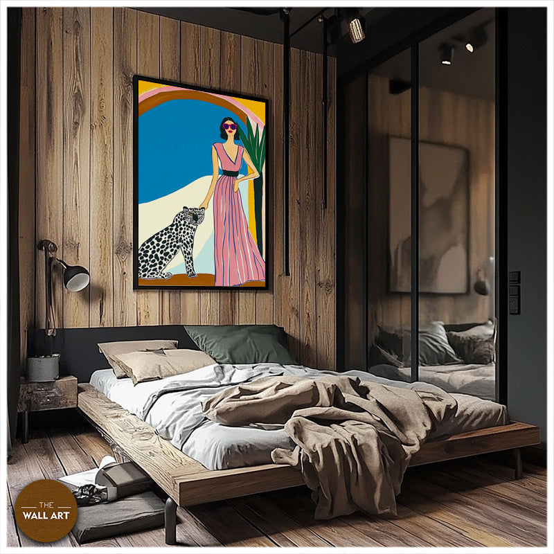 PINK LADY AND LEOPARD