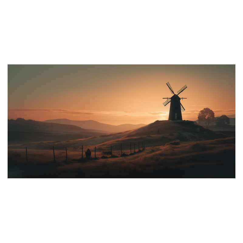 WINDMILL IN SUNSET III – The Wall Art - Online Store