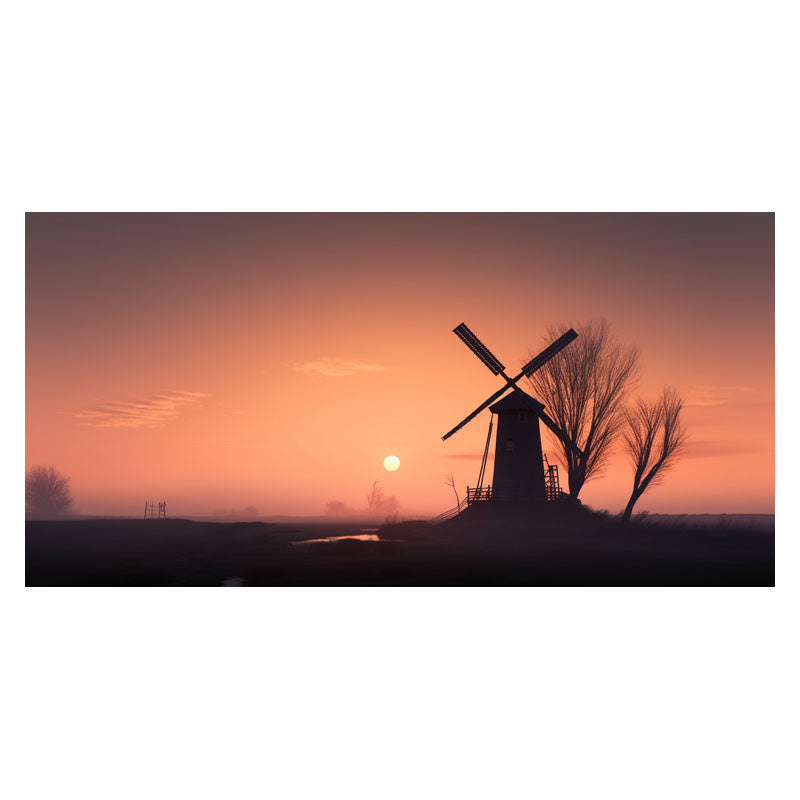 WINDMILL IN SUNSET I – The Wall Art - Online Store
