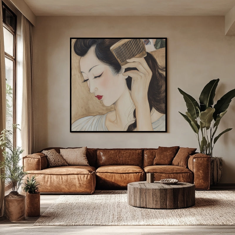 ASAIN WOMAN WITH THE COMB