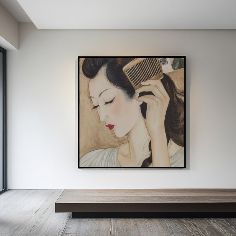 ASAIN WOMAN WITH THE COMB