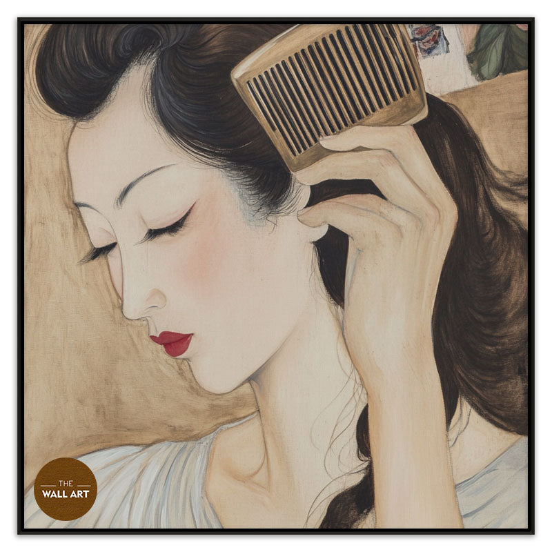 ASAIN WOMAN WITH THE COMB