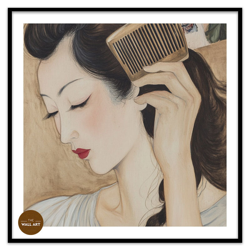 ASAIN WOMAN WITH THE COMB