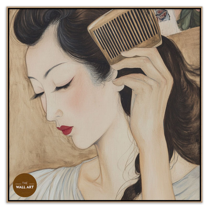 ASAIN WOMAN WITH THE COMB