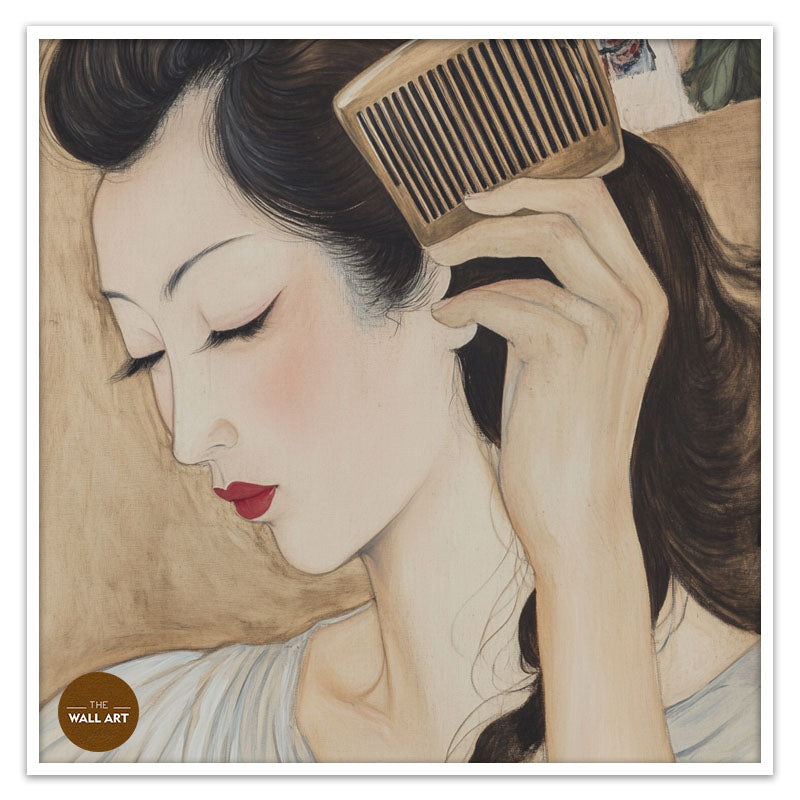 ASAIN WOMAN WITH THE COMB