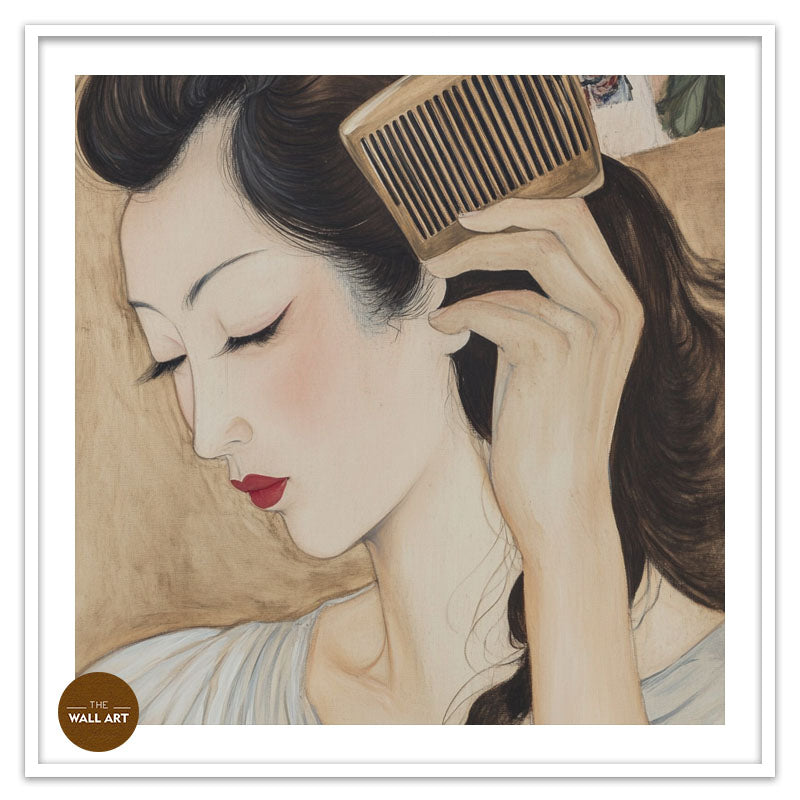 ASAIN WOMAN WITH THE COMB
