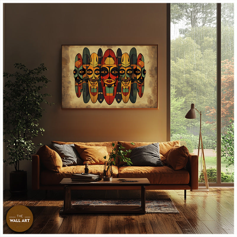 AFRICAN MASKS IN SYMMETRY III
