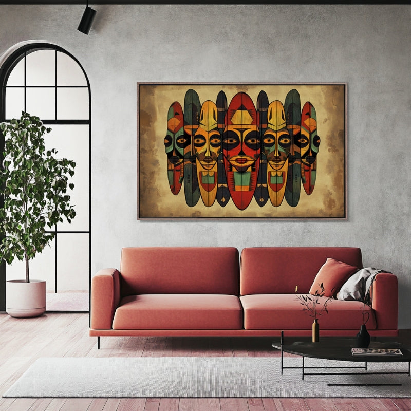 AFRICAN MASKS IN SYMMETRY III