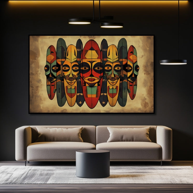 AFRICAN MASKS IN SYMMETRY III