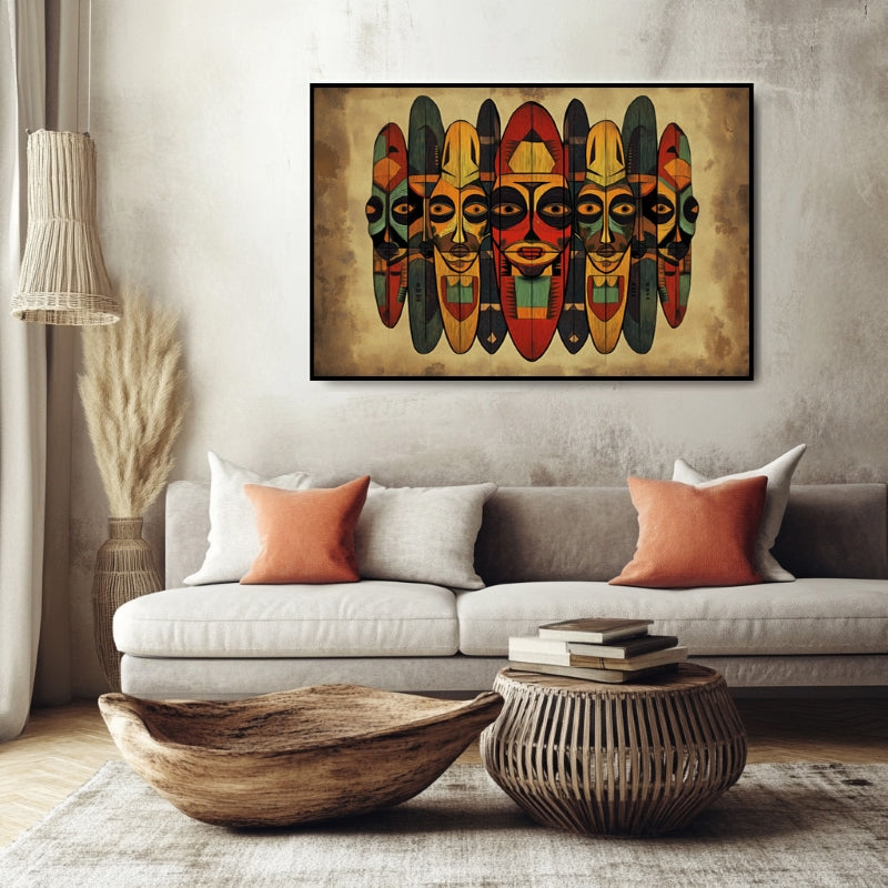 AFRICAN MASKS IN SYMMETRY III