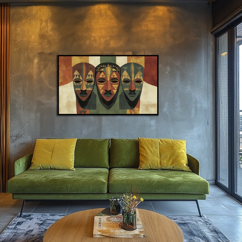 AFRICAN MASKS IN SYMMETRY II