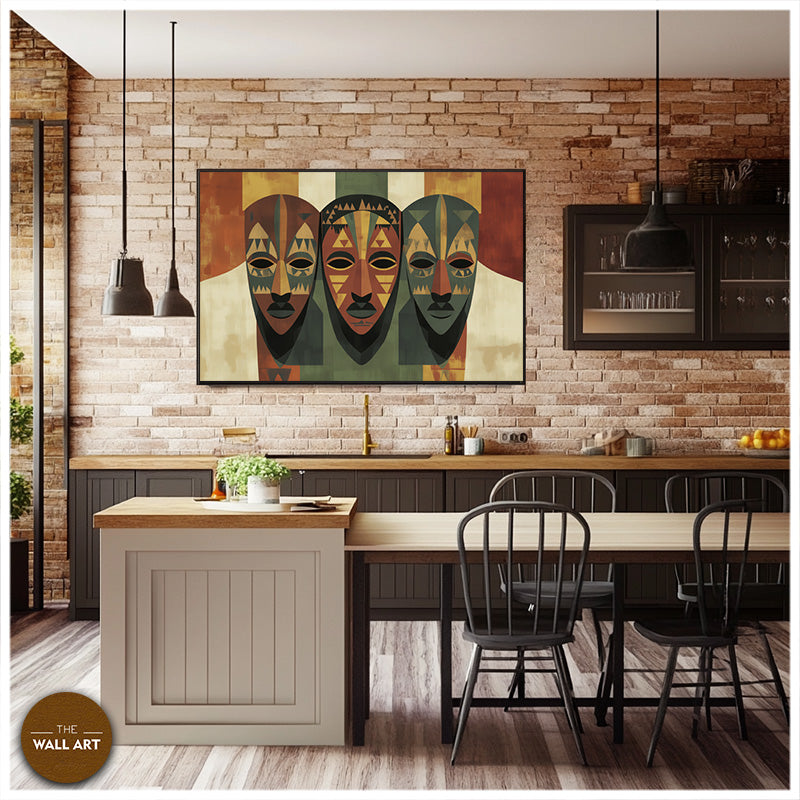 AFRICAN MASKS IN SYMMETRY II