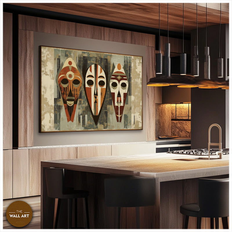 AFRICAN MASKS IN SYMMETRY I