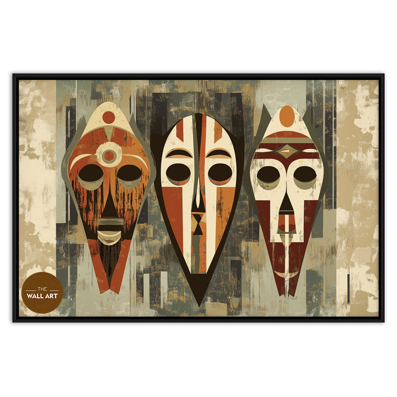 AFRICAN MASKS IN SYMMETRY I