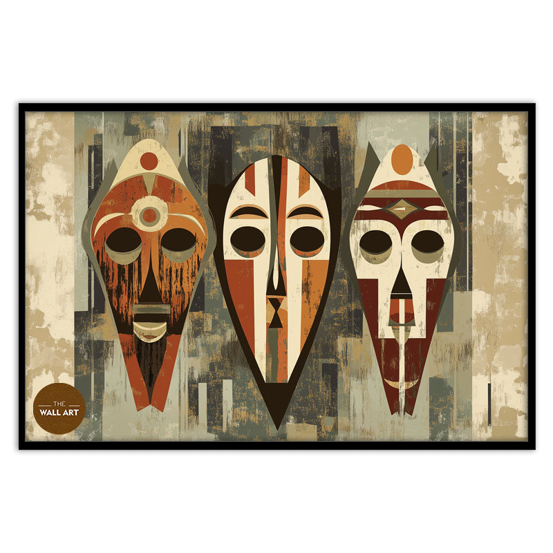 AFRICAN MASKS IN SYMMETRY I