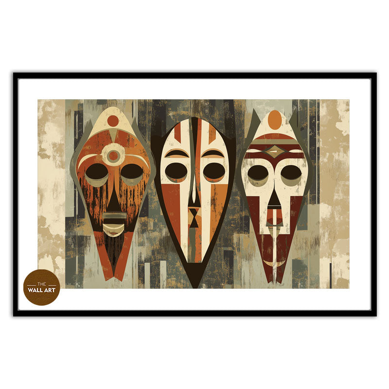 AFRICAN MASKS IN SYMMETRY I