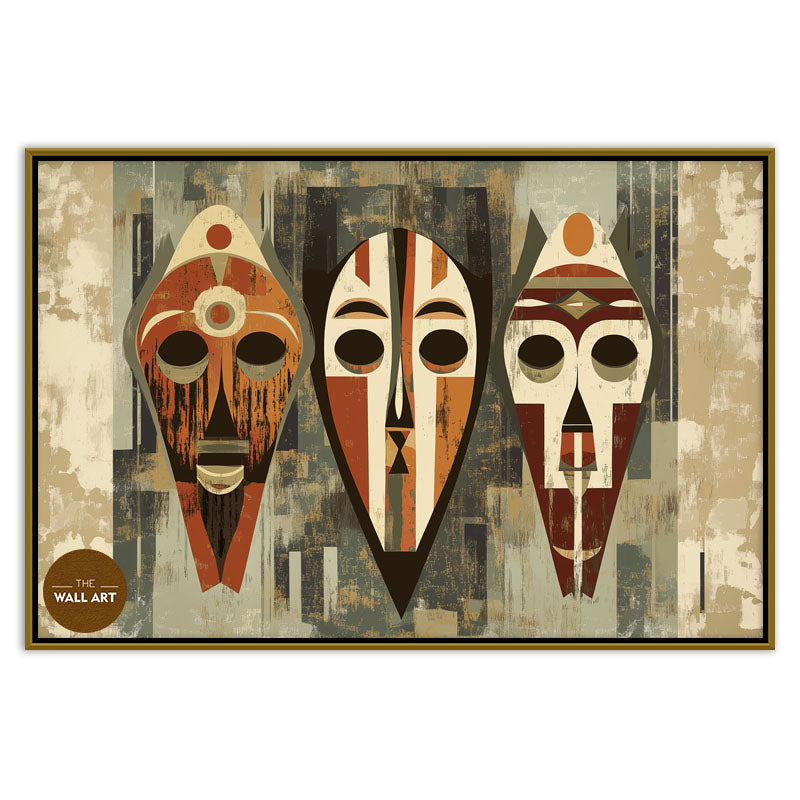 AFRICAN MASKS IN SYMMETRY I