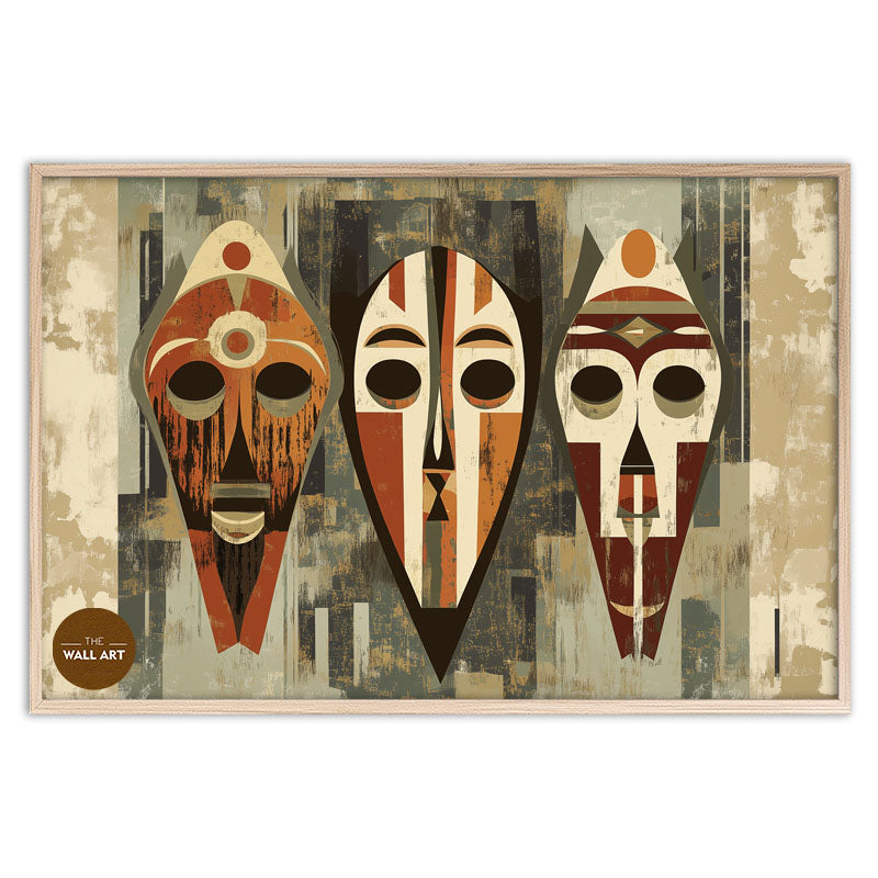 AFRICAN MASKS IN SYMMETRY I