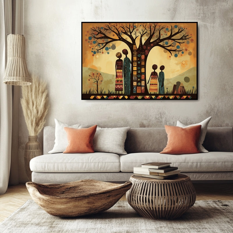 FAMILY UNDER A BAOBAB TREE I