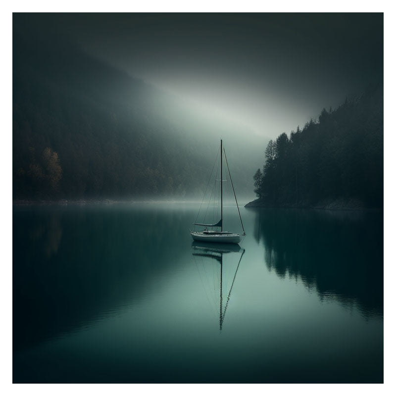 SAIL BOAT IN GREEN LAKE III