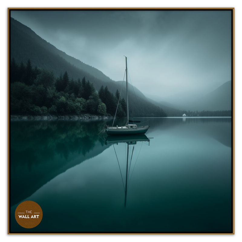 SAIL BOAT IN GREEN LAKE IV