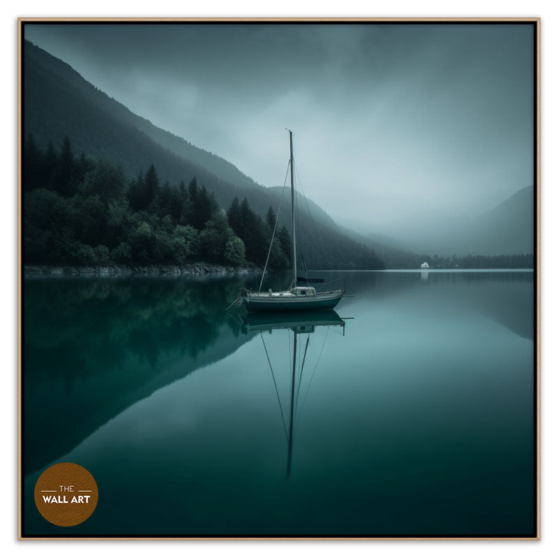 SAIL BOAT IN GREEN LAKE IV