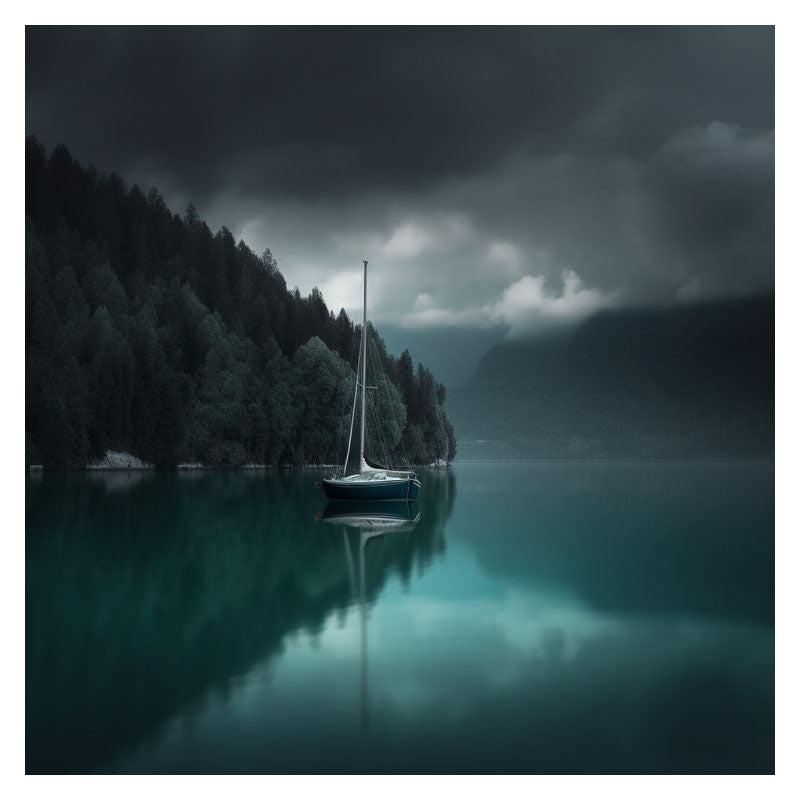 SAIL BOAT IN GREEN LAKE I