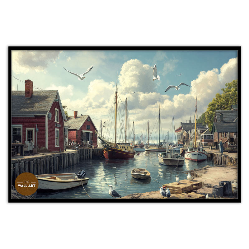 SEAGULLS AT DOCK