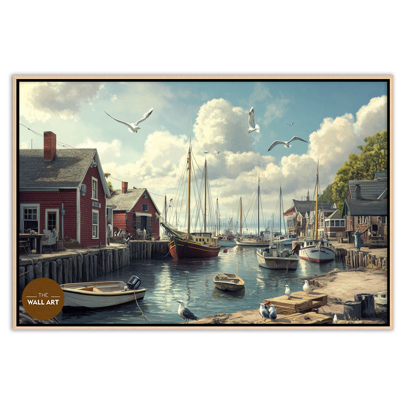 SEAGULLS AT DOCK