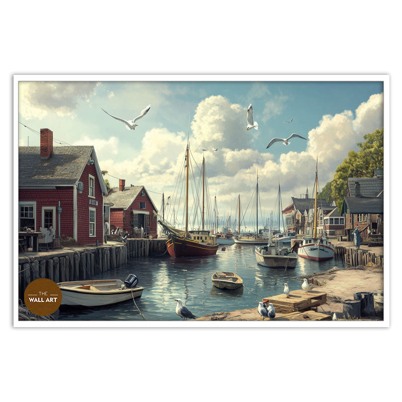 SEAGULLS AT DOCK