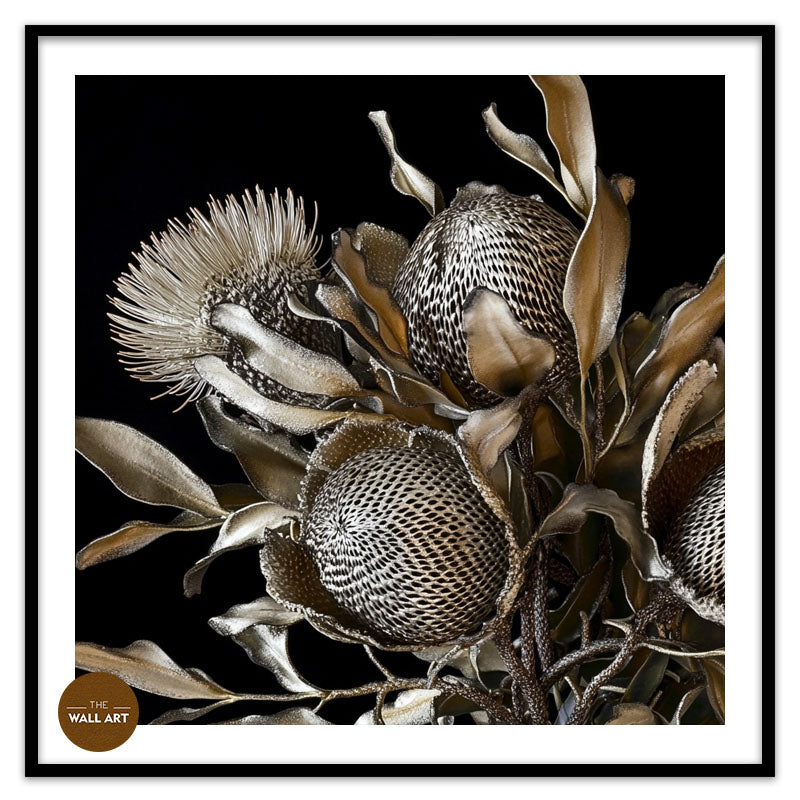SILVER BANKSIA FLOWER BUNCH