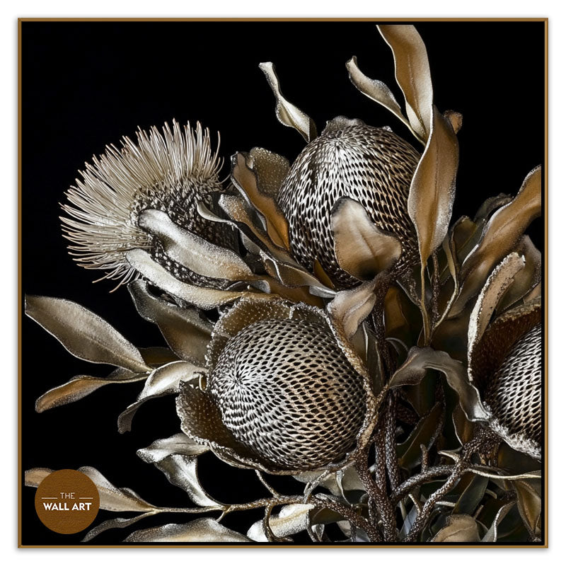 SILVER BANKSIA FLOWER BUNCH