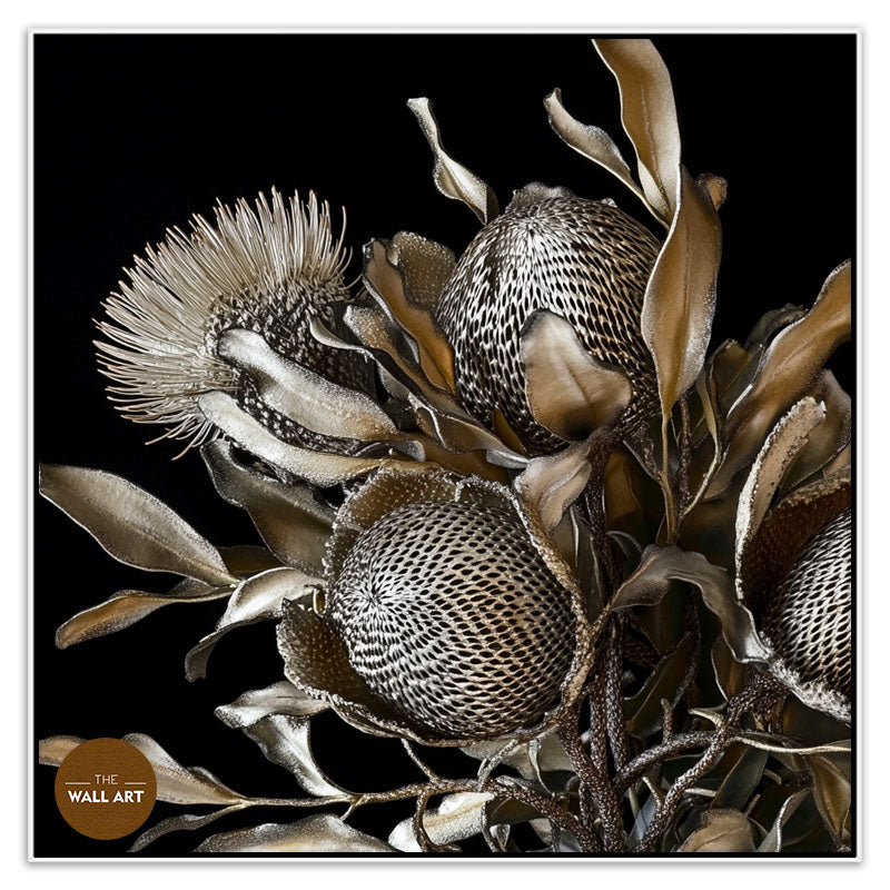 SILVER BANKSIA FLOWER BUNCH