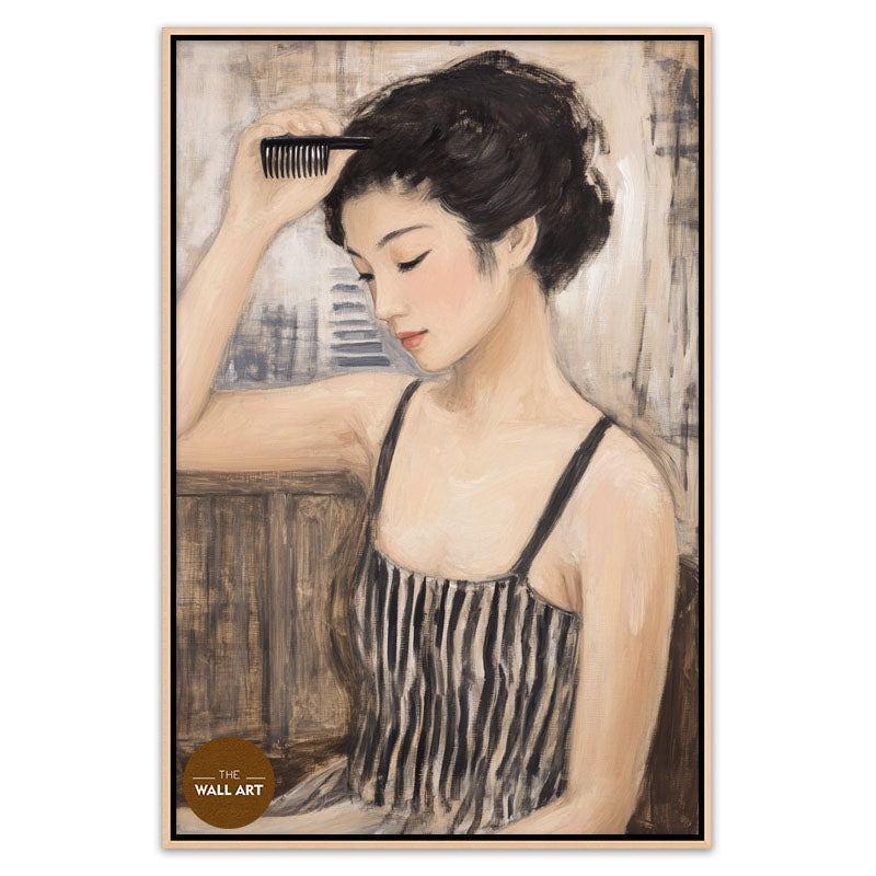 WOMEN WITH A COMB